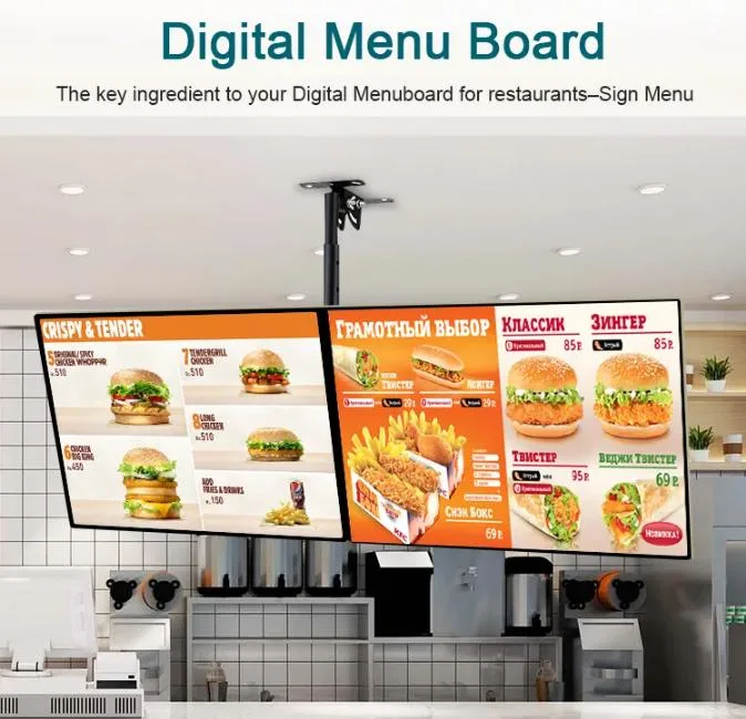 65 Inch Wall Mount Digital Signage Android LCD Screen Price Advertising Display