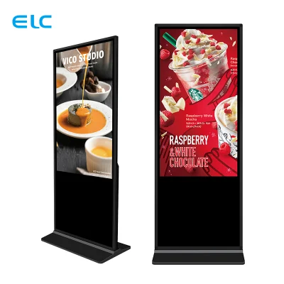 55-Zoll-LCD-Kiosk mit kundenspezifischer Werbung, großer Außenbildschirm, Totem, digitale Beschilderung