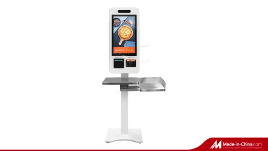 Stehender Selbstbedienungs-Bestell-Touchscreen-Kiosk, Rechnungszahlungsautomat, LCD-Werbedisplay, Digital Signage, interaktiver Informationskiosk