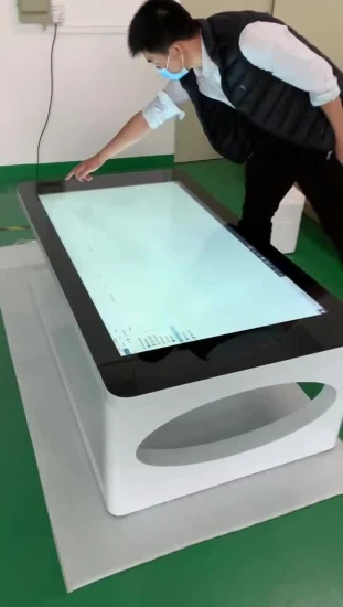 Wasserdichter Smart-LCD-Touch-Tisch für Kaffee oder Restaurant. Passen Sie den interaktiven Touchscreen-Tisch Multitouch-Tisch mit gehärtetem Glas an